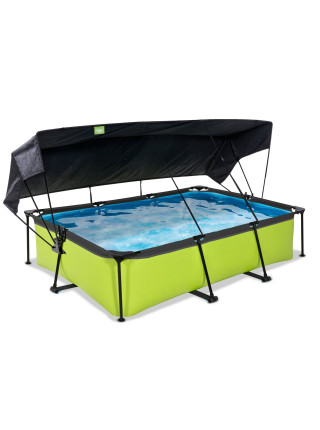 Каркасный бассейн EXIT с тентом, 300x200x65 см, "Лайм"